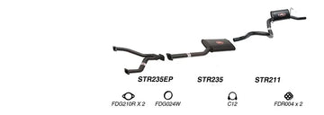 Redback Exhaust 2 1/2" Cat Back System for Ford Falcon (01/1991 - 09/2002), Fairmont (01/1991 - 09/2002) - Brixton 4x4 - Buy Online Now!